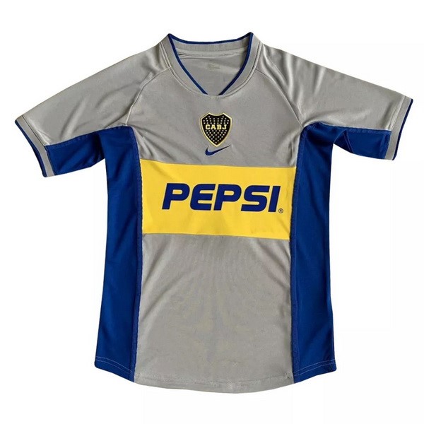 Tailandia Camiseta Boca Juniors 2nd Retro 2002 Gris